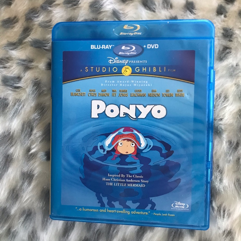Ponyo Blue Ray and DVD